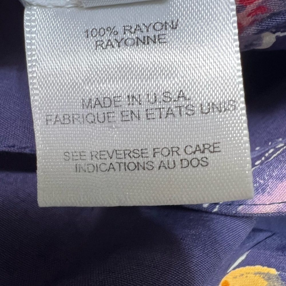 Talbots Vintage Floral Blue Maxi Cottagecore Dress Size 14 - Picture 11 of 12
